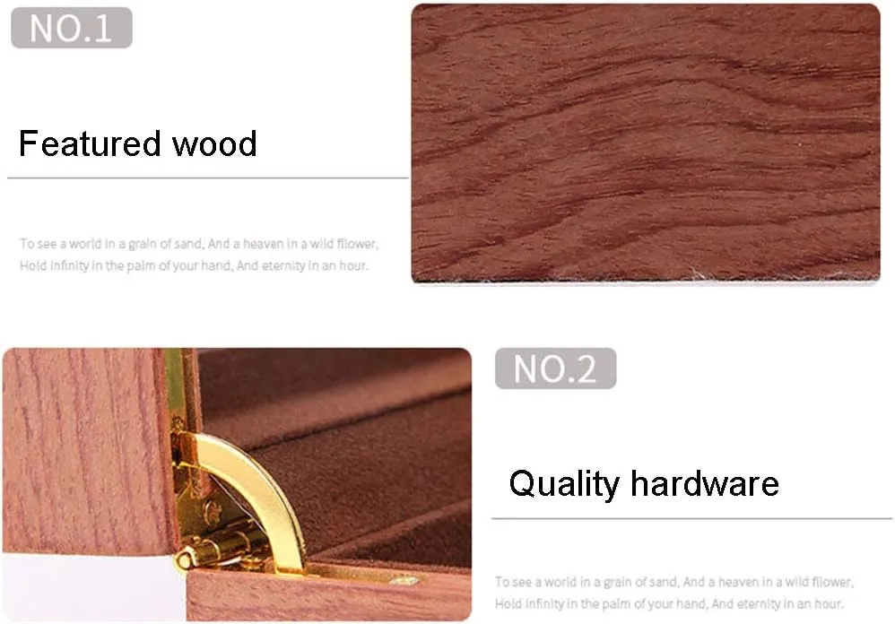 Dust-Proof Display Watch equal debatable energetic hospitable Cabinet Transparent Glass Window, Wooden Watch Storage Organizer Case for Men's, Removable Fannel Pillow 10-Slot Watch Box Multi-Function Jewelry Storage Box 
