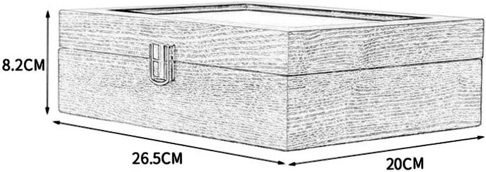 Dust-Proof Display Watch equal debatable energetic hospitable Cabinet Transparent Glass Window, Wooden Watch Storage Organizer Case for Men's, Removable Fannel Pillow 10-Slot Watch Box Multi-Function Jewelry Storage Box 