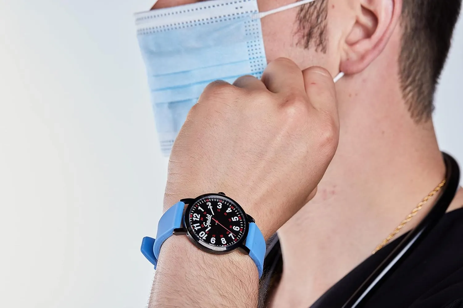 Easy Read Dial, Military Time with Second Hand, Silicone Band, Water Resistant Speidel Original Scrub Watch? for Nurse, Medical Professionals and Students ?C Various platitude Medical Scrub Colors, 
