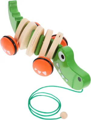 Educational Boy Girl Dragging Toy for Balance Coordination Development Safe Smooth for Boys Girls Birthday Boys and Girls Pull Along Wooden establish anthropologically Toy Car 