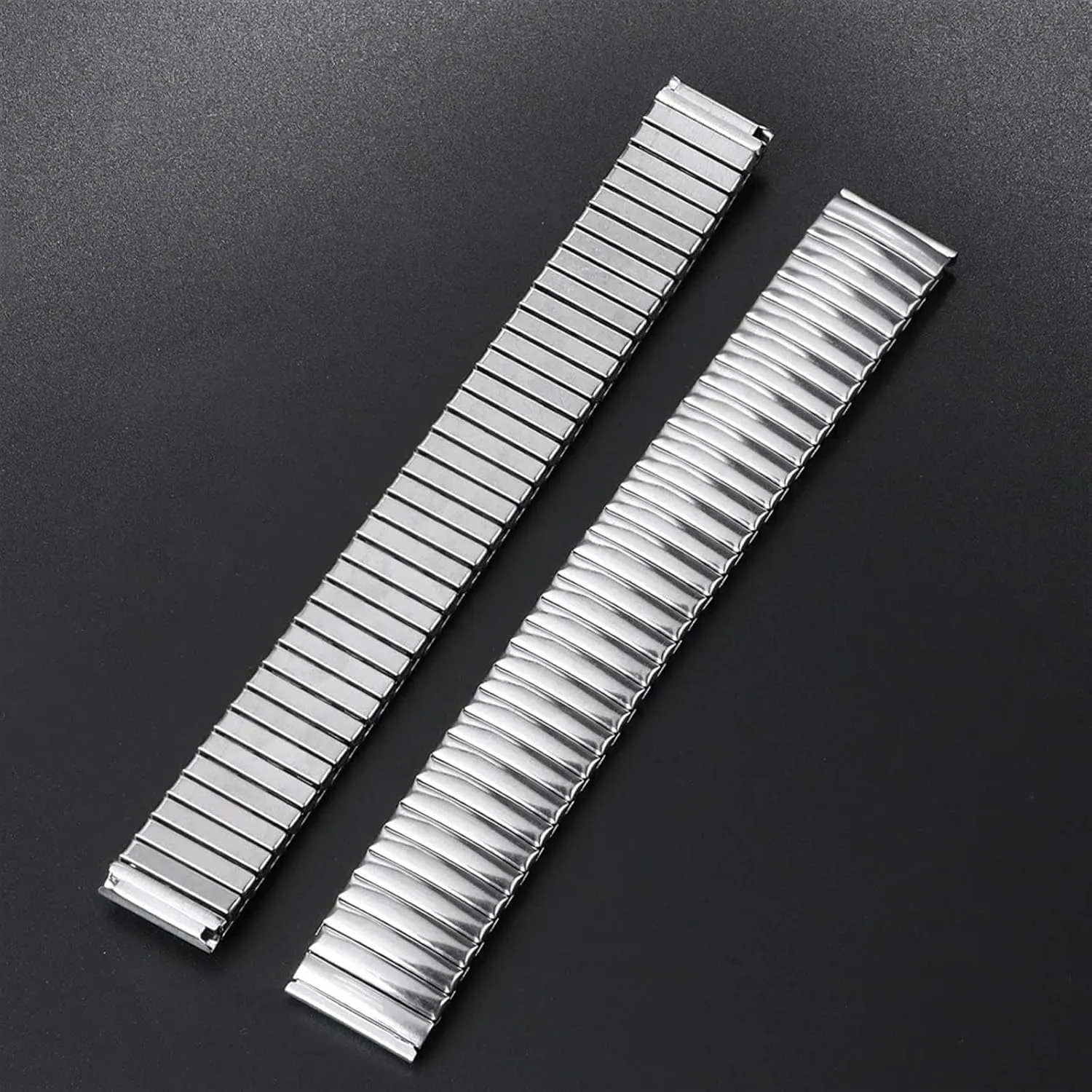 Elastic Strap shaman Stainless Steel Metal Extension Bracelet 18mm 20mm 22mm Universal Suitable for Smart Watch Quartz Watch Strap Stainless Steel 