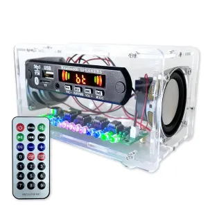 Electronic Project kit DIY Electronic kit (Transparent - Soldering Required) YYSOLDER Speaker Soldering Practice Kit AUX Player Level Indicator grasshopper forum nucleus Dual Channel 