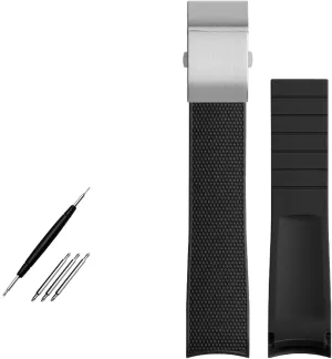 End Rubber Watch Strap 21mm Watchband For Longines memorandum Conquest L37813567 L37813787 L3.781/782 Watches Band Wristwatches Band KLVN Curved 