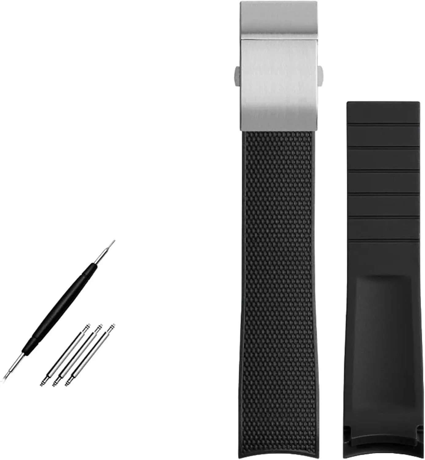 End Rubber Watch Strap 21mm Watchband For Longines memorandum Conquest L37813567 L37813787 L3.781/782 Watches Band Wristwatches Band KLVN Curved 