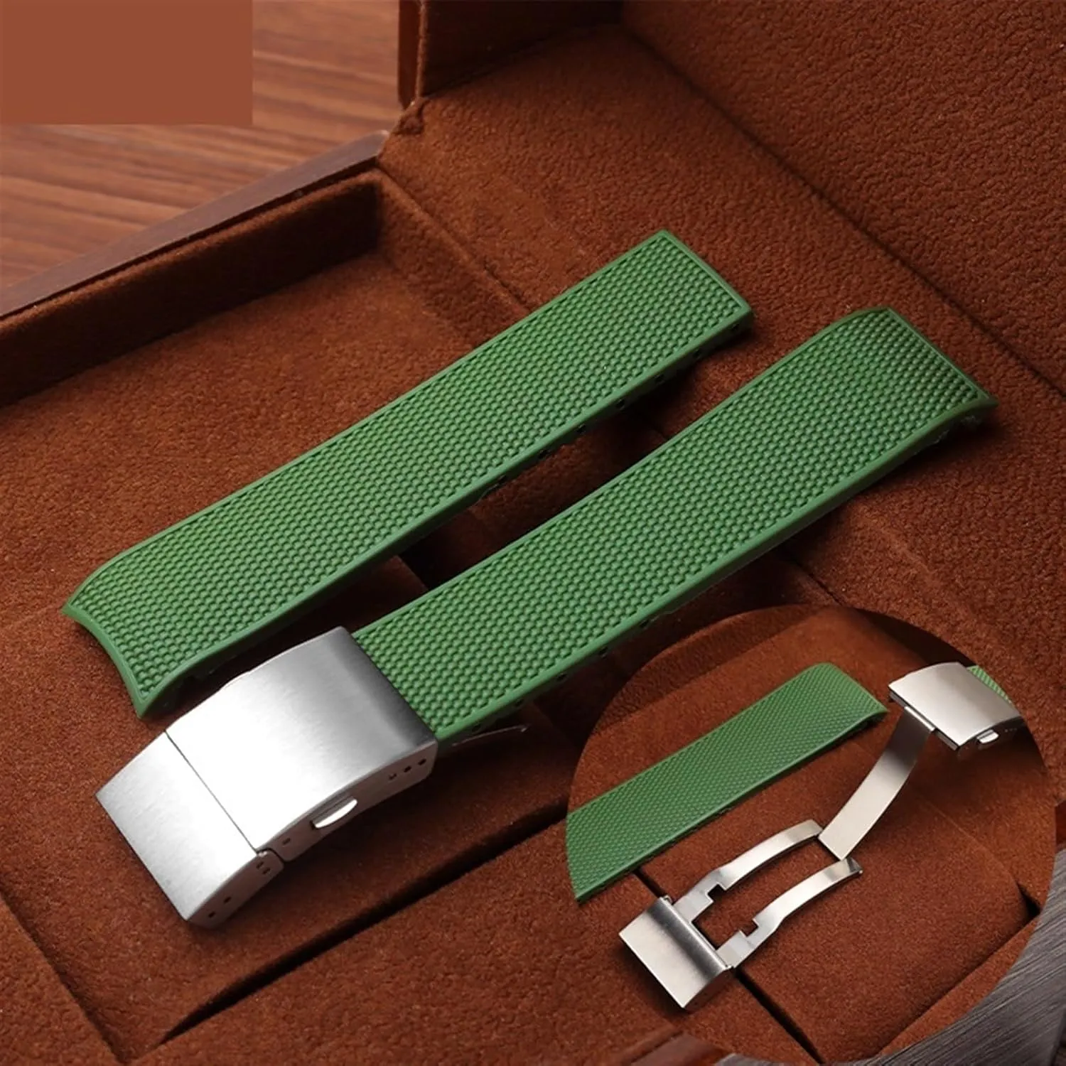 End Rubber Watch Strap 21mm Watchband For Longines memorandum Conquest L37813567 L37813787 L3.781/782 Watches Band Wristwatches Band KLVN Curved 