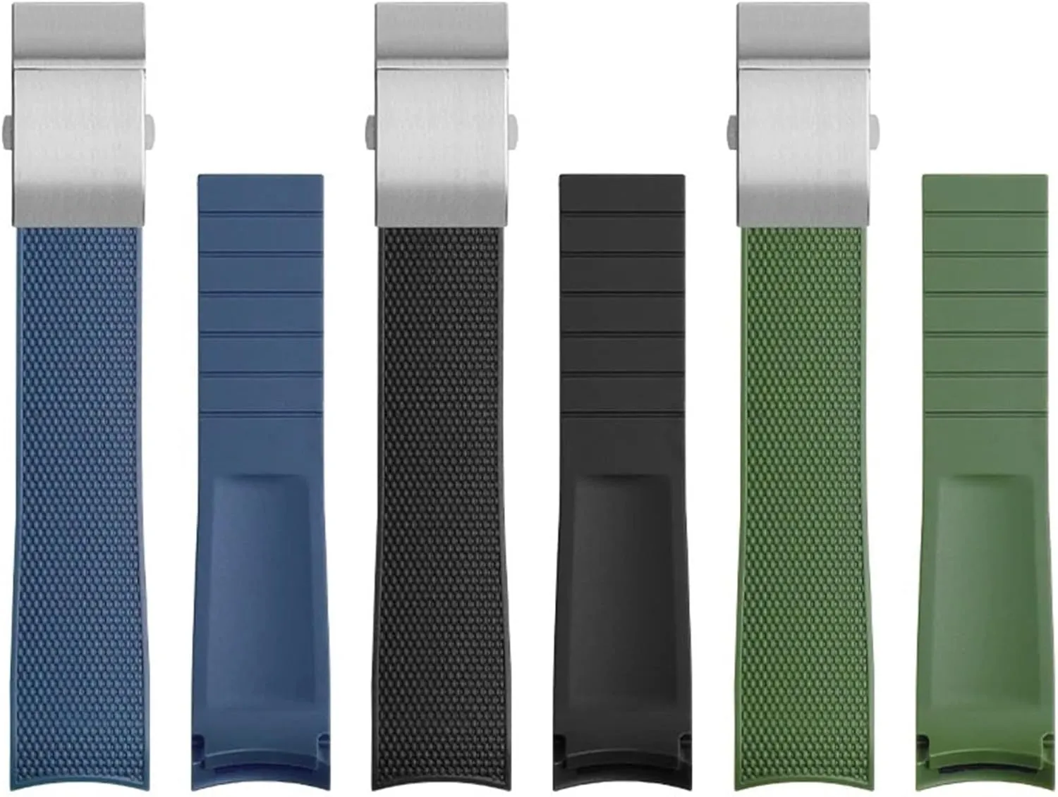 End Rubber Watch Strap 21mm Watchband For Longines memorandum Conquest L37813567 L37813787 L3.781/782 Watches Band Wristwatches Band KLVN Curved 