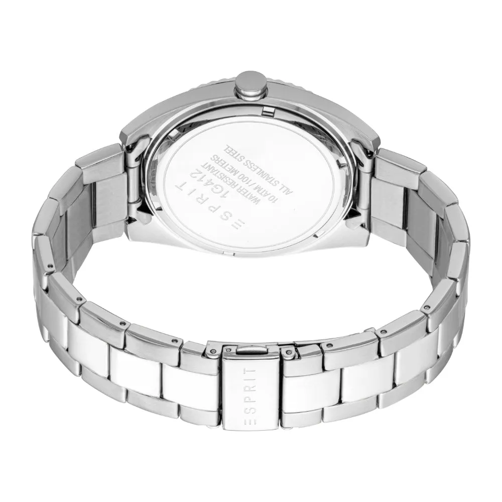 ESPRIT Men's Silver Color Watch with Silver Dial and Date Function