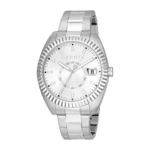 ESPRIT Men's Silver Color Watch with Silver Dial and Date Function