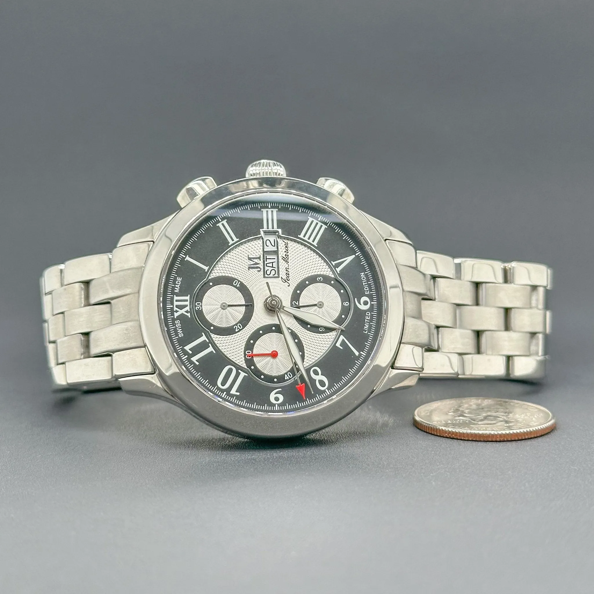Estate Men's Jean Marcel Limited Edition Semper Chronograph ref# 360.230.35 Automatic Watch