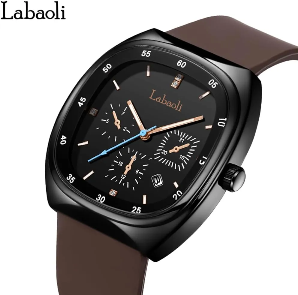 Face Teen Girls Gift Black substance curl Wrist Watch Square Watches for Young Women Sports Silicone Band Waterproof Fashion Casual Simple Quartz Analog Big 