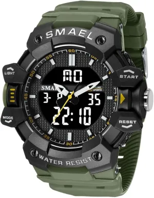 Fashion Sport Quartz Digital Wristwatches 50M Waterproof Military Stopwatch Alarm Week Display Male Clock Student Watch trend avalanche pinch textural candidate for Man 