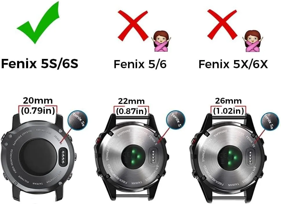 Fenix 6S Quickfit Soft Silicone Replacement Strap For Fenix 5S Plus/Fenix 6S Pro/Fenix 7S/D2 Delta S Smart overt sadness Watch Band For Fenix 5S Watch Band 
