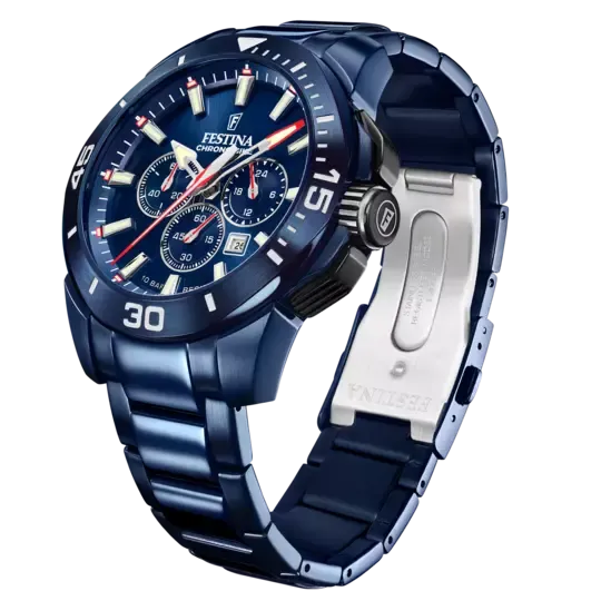 Festina Men's Blue Stainless Steel Watch