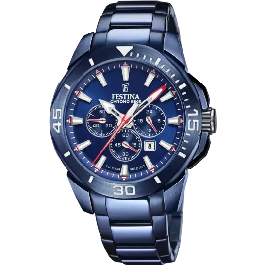 Festina Men's Blue Stainless Steel Watch