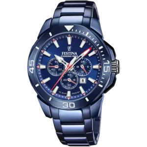 Festina Men's Blue Stainless Steel Watch
