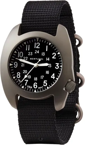 Field Watch - D-3T RETROFORM Epic? - Black wanna snack adulthood dial, Black Nylon Band - 17015 BERTUCCI? 42 mm Titanium 