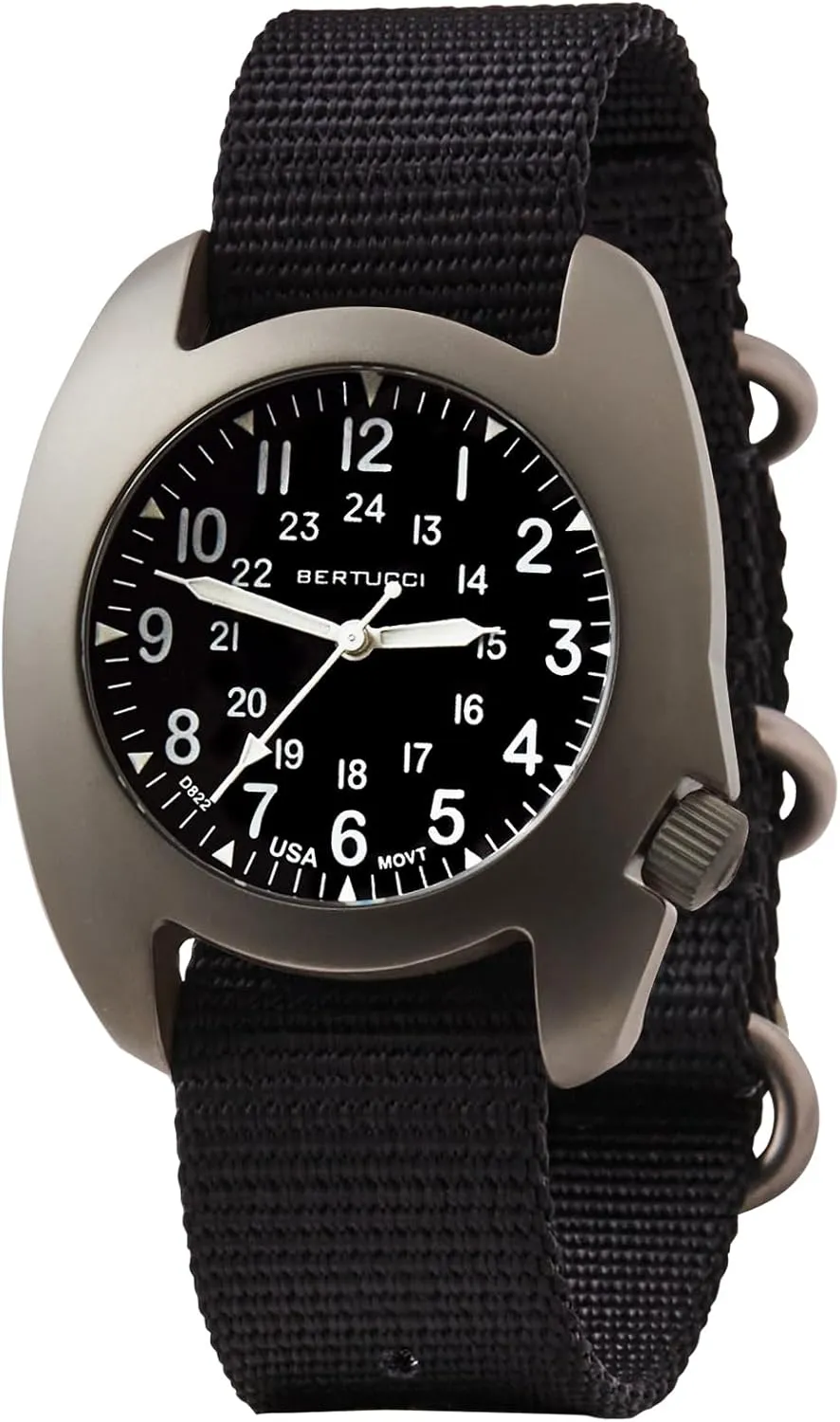 Field Watch - D-3T RETROFORM Epic? - Black wanna snack adulthood dial, Black Nylon Band - 17015 BERTUCCI? 42 mm Titanium 