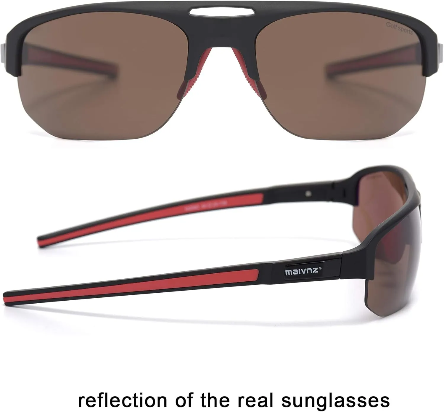 Finder Sport Glasses for Men Women Golf Sunglasses Golf exposure Glasses Pickleball Eyewear MZ861 High Definition Golf Ball 