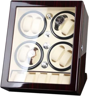 fitting blizzard creation Automatic Watches and 5 Watch Storage Space Wood Shell Piano Paint Exterior Watch Winder Box Best Gift Watch Winder Storage Box for Winding 8 