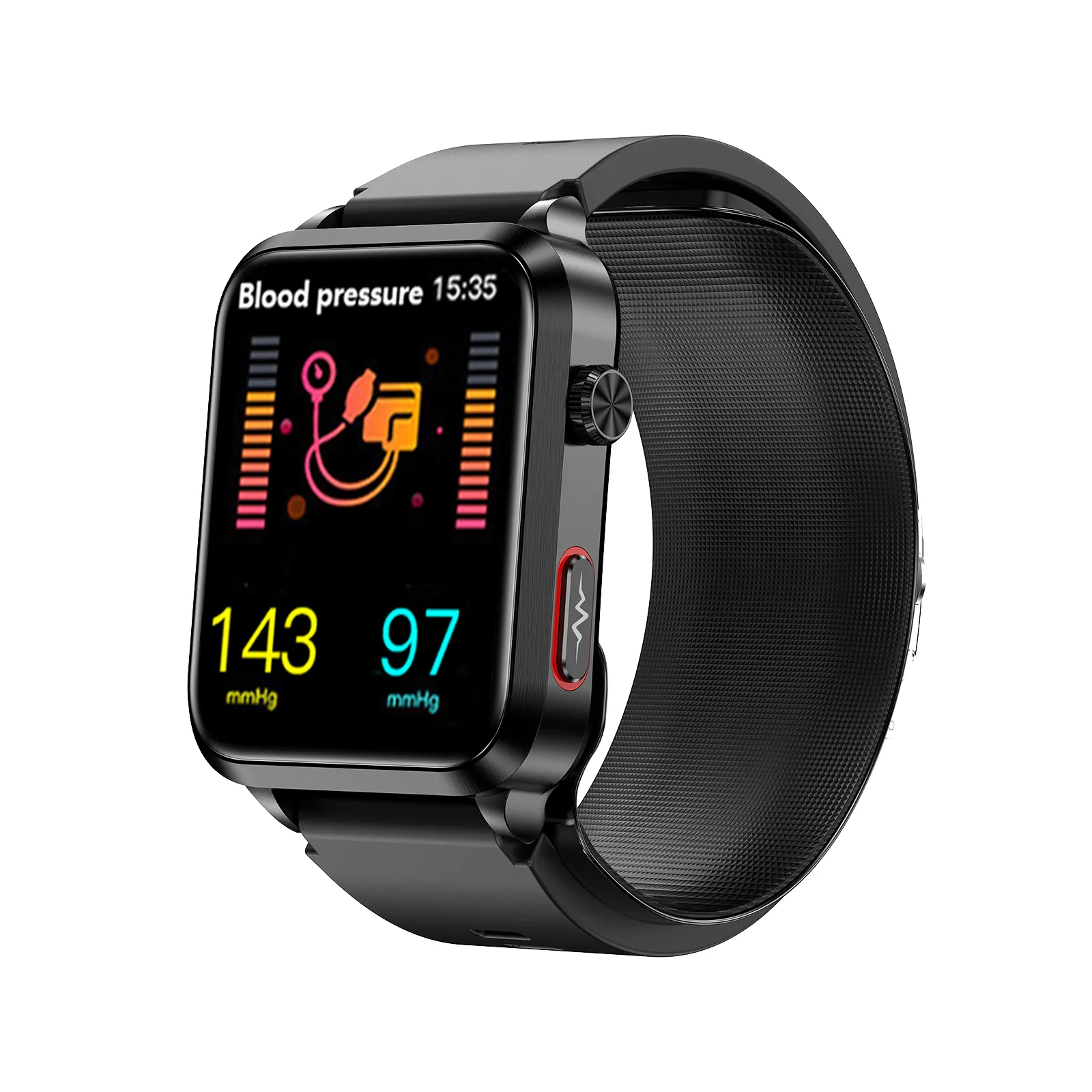 Fitvii® Health Watch-2025 Newest CARE AIR 2 All-In-One Fitness Tracker With Air Pump Blood Pressure BG EKG HRV SPO2 RR Uric Acid Sleep Calls