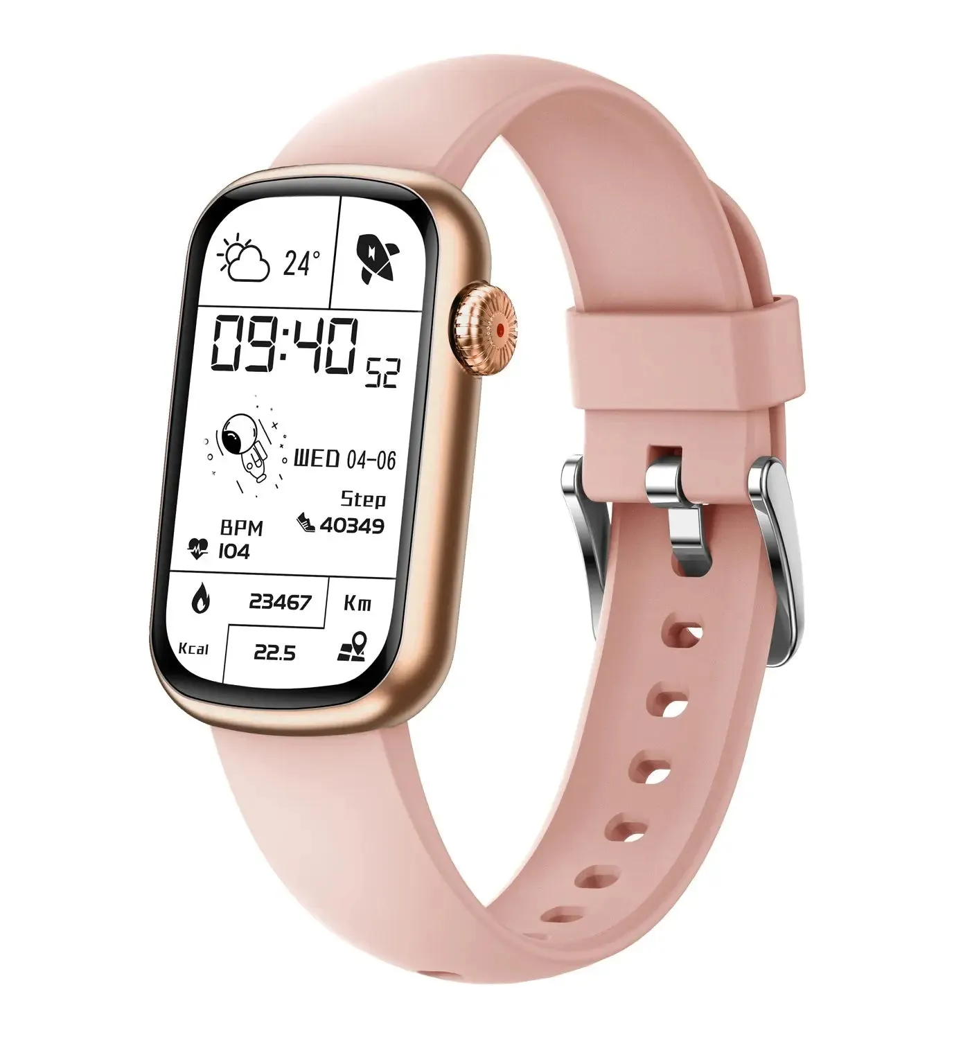 FITVII Slim Waterproof Blood Pressure Fitness Tracker