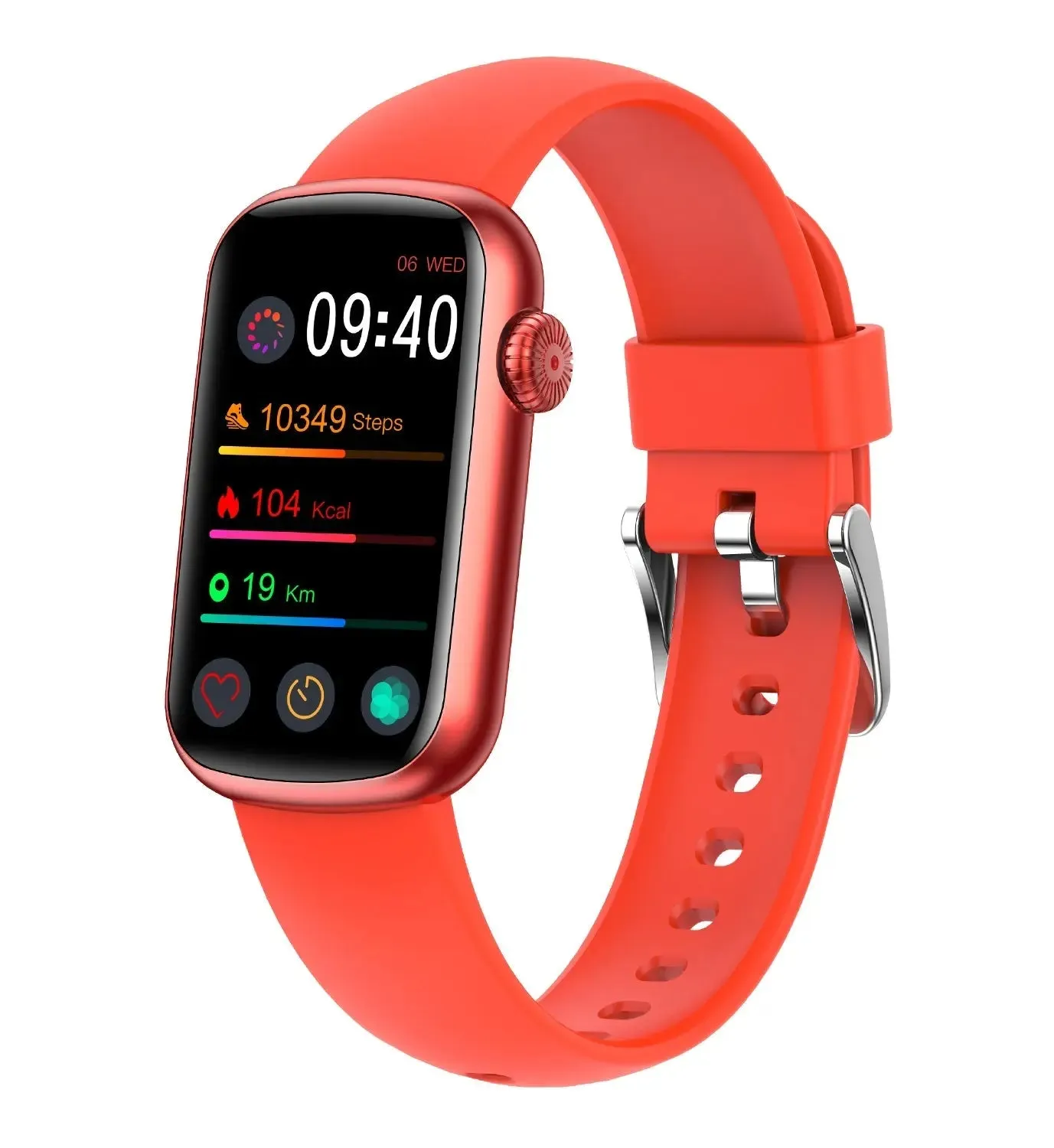 FITVII Slim Waterproof Blood Pressure Fitness Tracker
