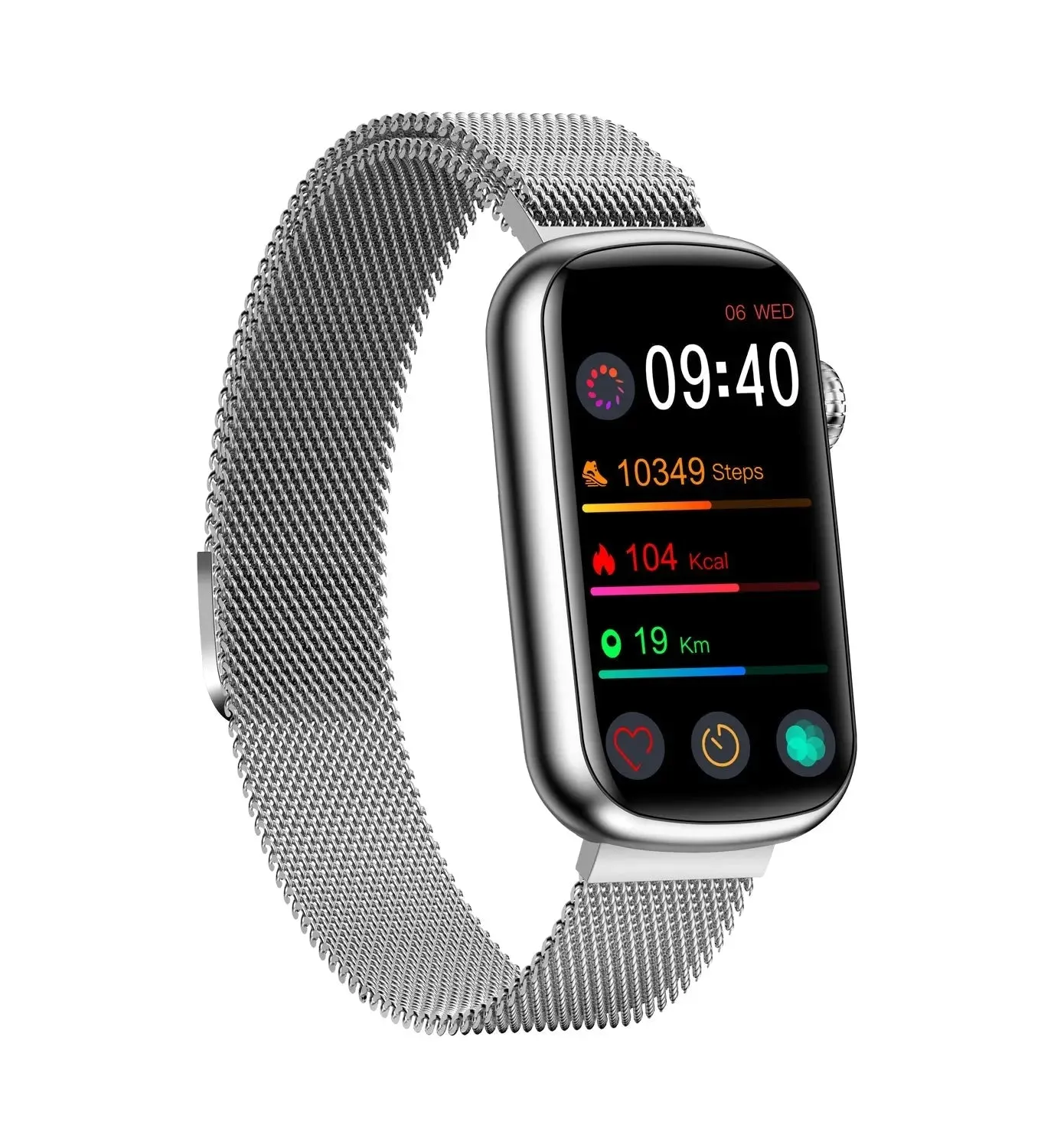 FITVII Slim Waterproof Blood Pressure Fitness Tracker