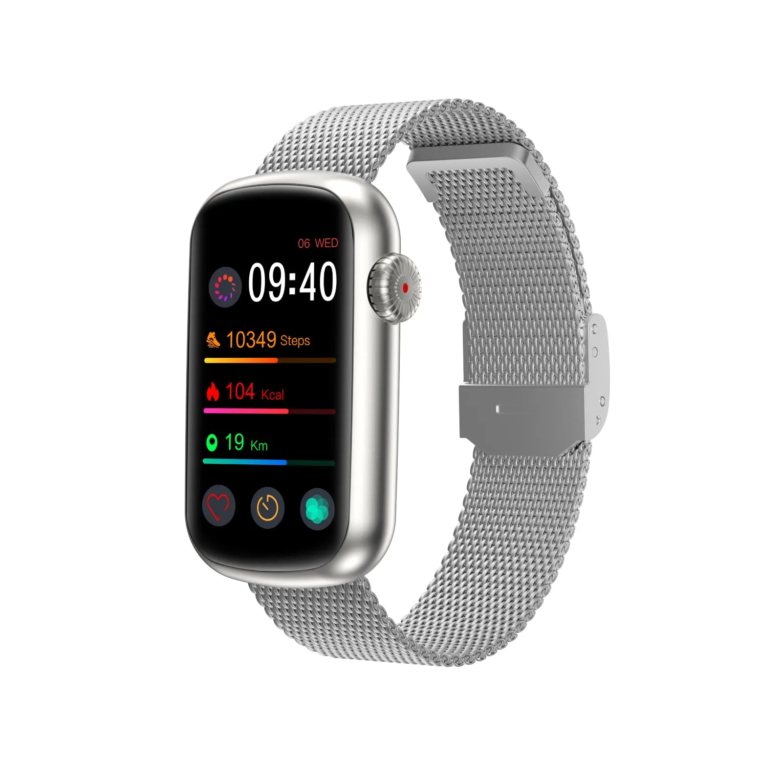 FITVII Slim Waterproof Blood Pressure Fitness Tracker