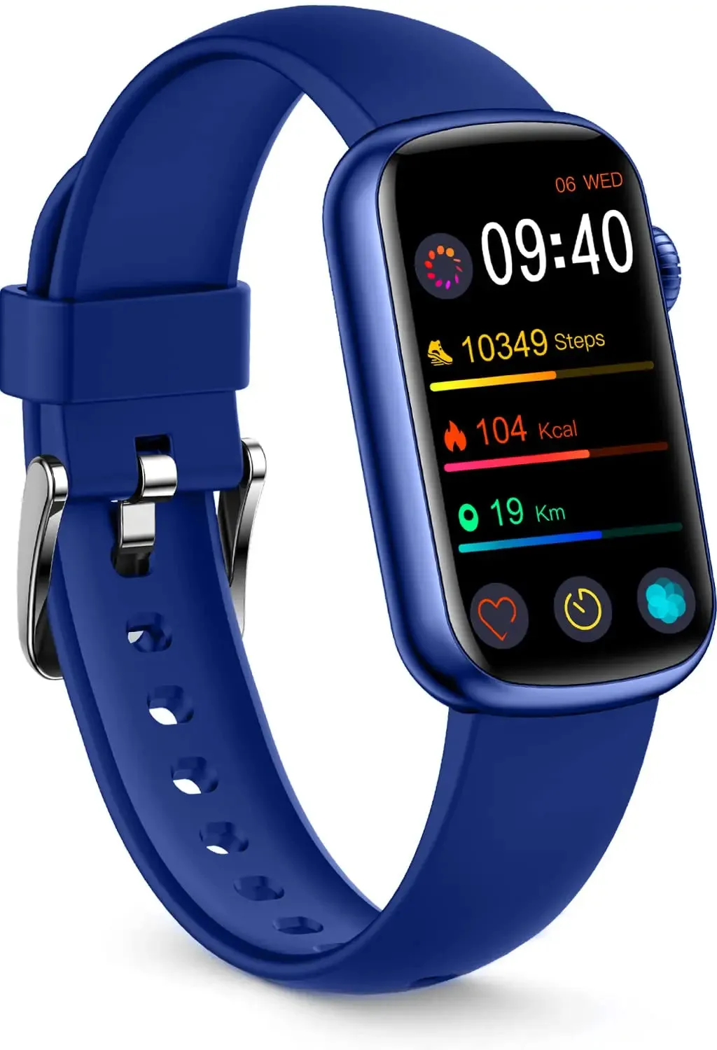 FITVII Slim Waterproof Blood Pressure Fitness Tracker