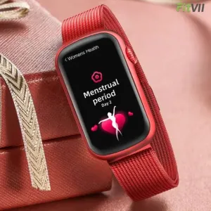 FITVII Slim Waterproof Blood Pressure Fitness Tracker
