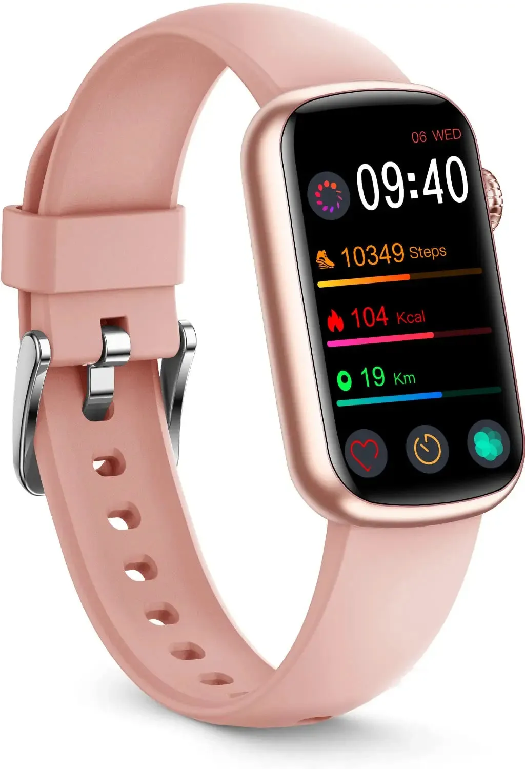FITVII Slim Waterproof Blood Pressure Fitness Tracker