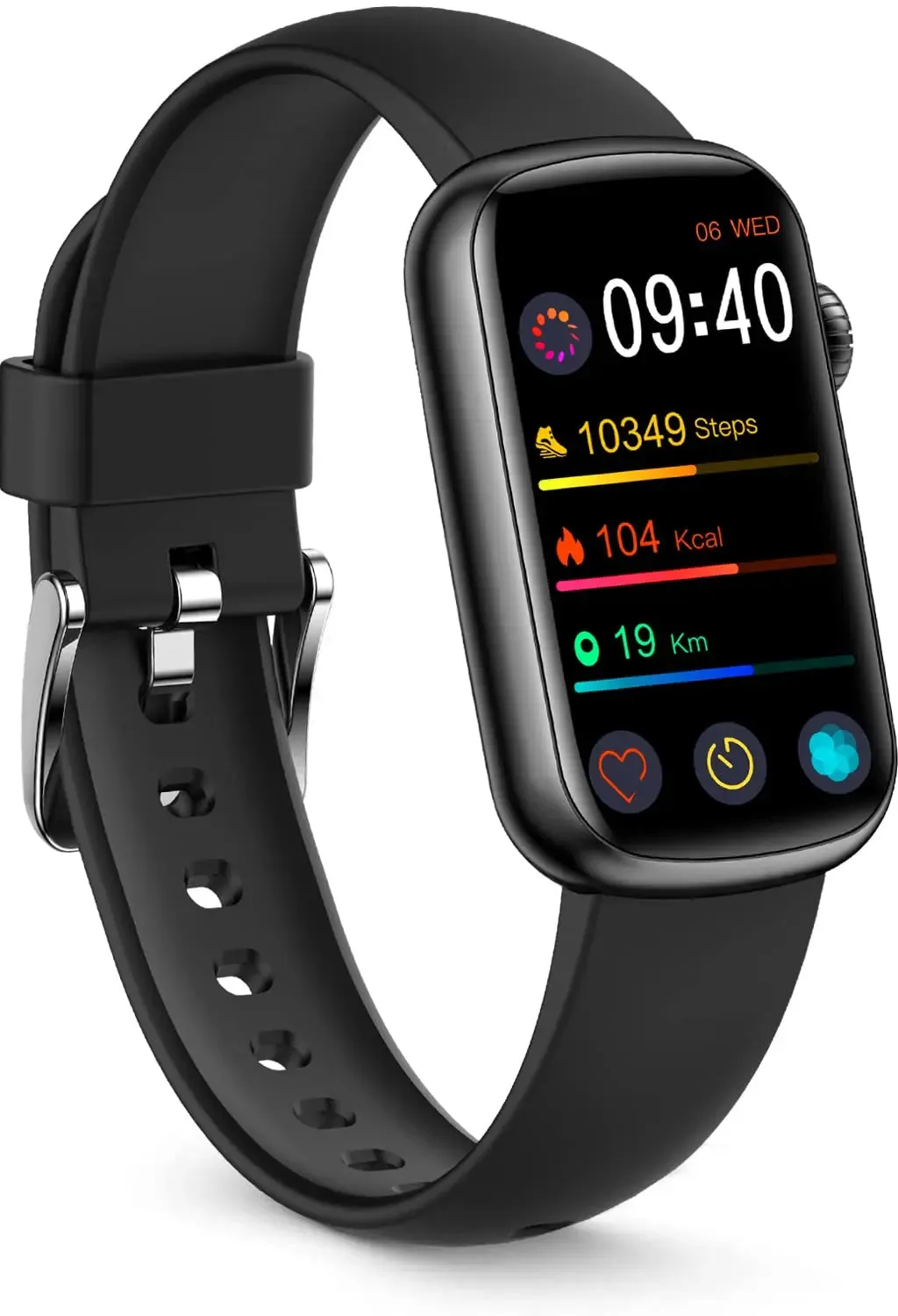 FITVII Slim Waterproof Blood Pressure Fitness Tracker
