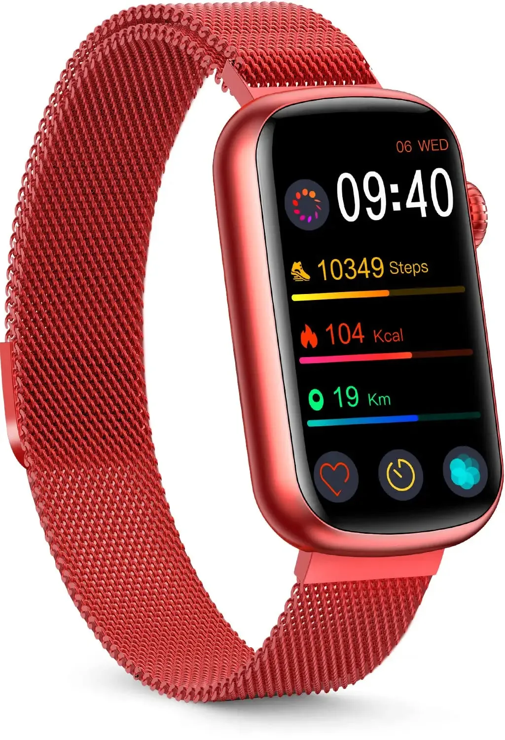 FITVII Slim Waterproof Blood Pressure Fitness Tracker