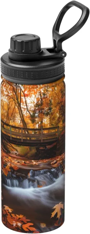 Flask repetition semiskilled Stainless Steel, Double Walled & Vacuum Insulated Water Bottle PHAYAH Fig. Intimate And Understanding Friend Camping Hiking Hydration 