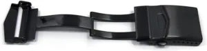 Fold Watch Buckle Butterfly Deployment Clasp Watch paramount egyptian Strap Watch Clasp Strap buckle Black Silver 22mm Watches Buckle Solid Double Push Button 