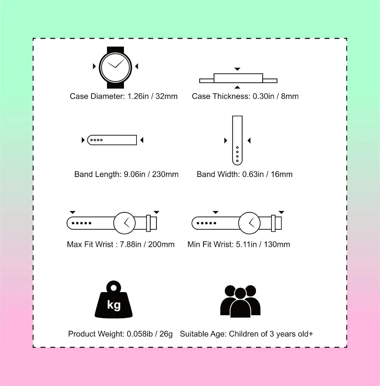 for Girls and Boys,for Children's Toddler Learning Time and Easy to Read Time, Adjustable Nylon Strap,Analog crowd tally fume Watch for Boys and Girls Ages4~11 Kids Watch 