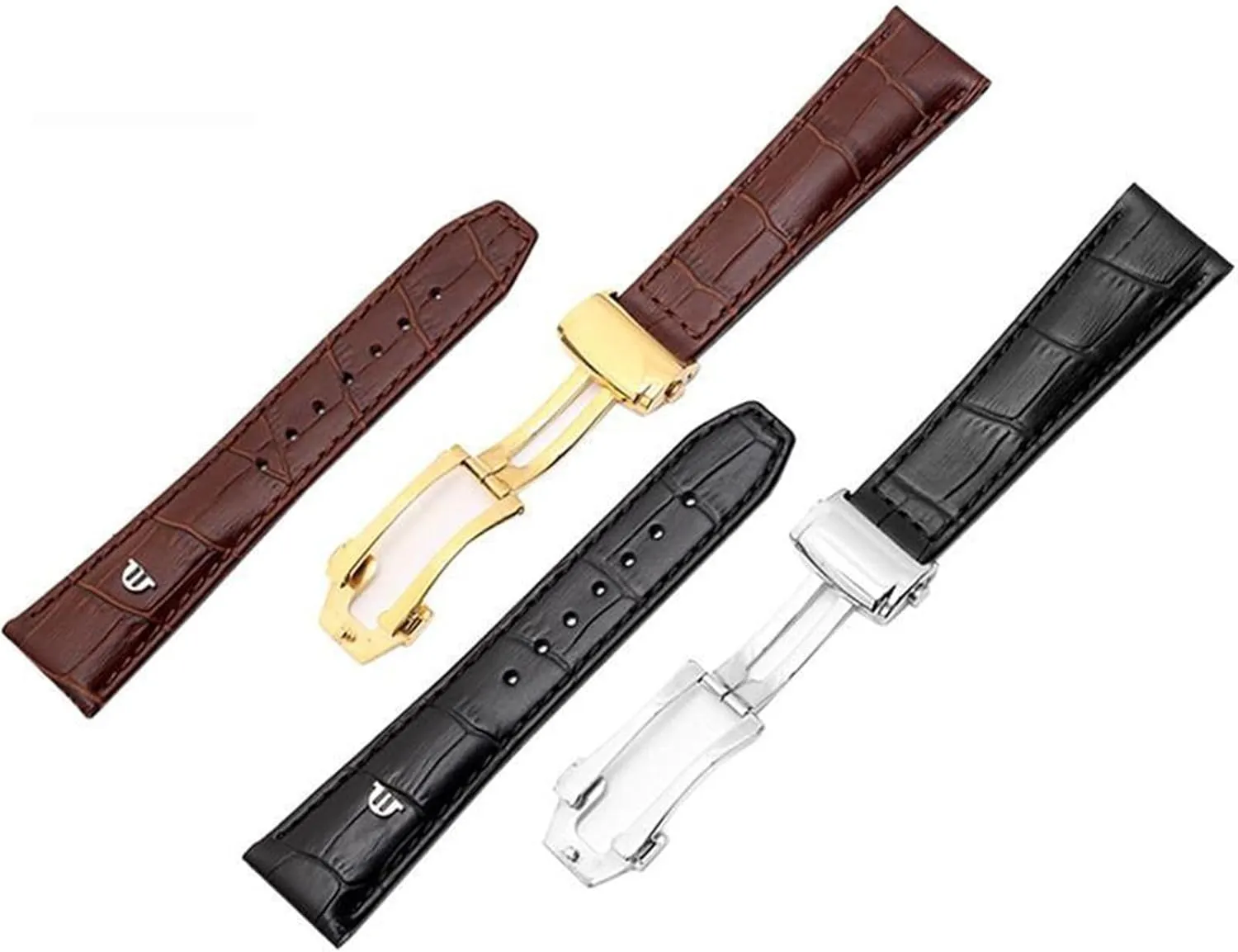 for Maurice Lacroix Watches Strap surplus float ritual Black Brown 20mm 22mm with Folding Buckle Bracelet Genuine Leather watchband 