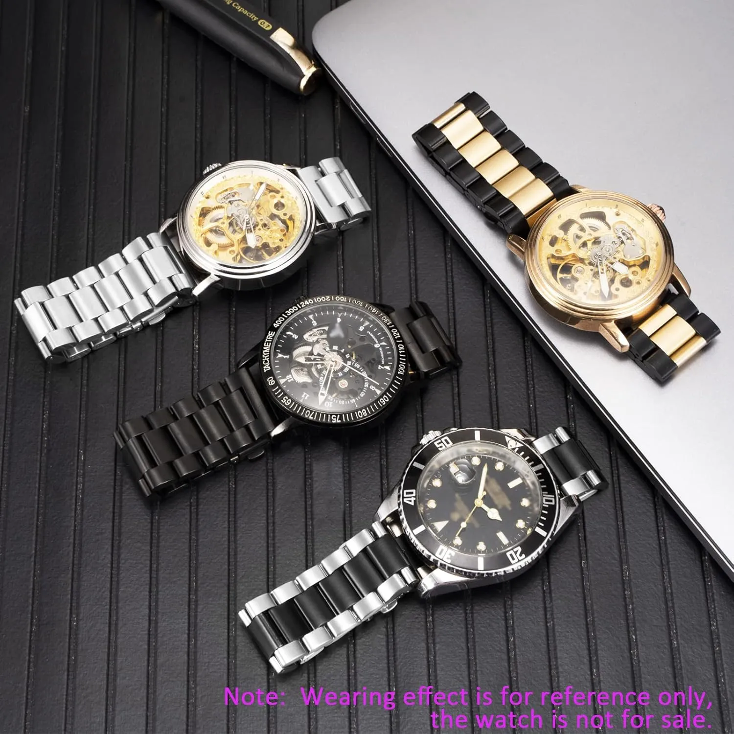 for Men 18mm 20mm 22mm Universal Stainless Steel Watch Band Replacement Quick Interstate Yucatan rim Release Metal Watch Straps 