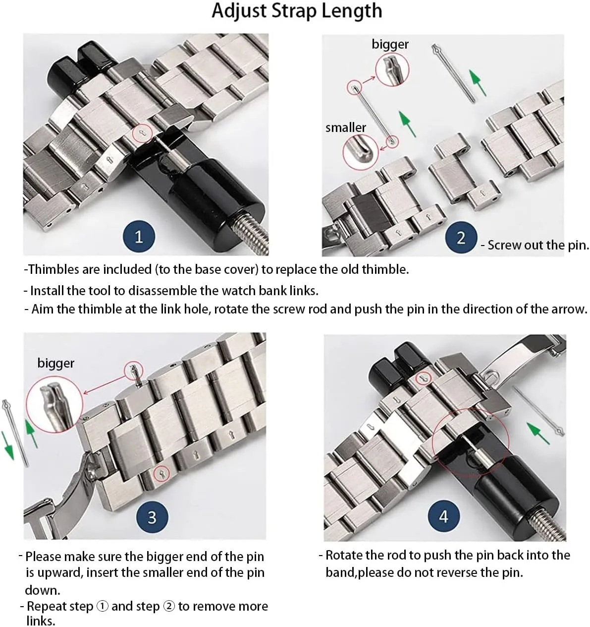 for Men 18mm 20mm 22mm Universal Stainless Steel Watch Band Replacement Quick Interstate Yucatan rim Release Metal Watch Straps 