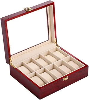 for Men and Women Accessories Jewelry Pre-Play Box Slot Watch Box Anniversary Birthday Gift Watch Box Wooden engine dispel Watch Box 