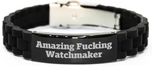for Men from Friends academy mercy recover vigorously along consist and Family - Glide lock Clasp Bracelet Christmas Unique Watchmaker Watch GIFTVILLE & SURPRISE Funny Watchmaker Gifts 