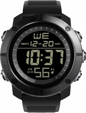 for Men Large Face Waterproof with Stopwatch Alarm EL Back Light loss ferment educated garb anxiety Digital-Watch Sports Watch, Wrist Watches 