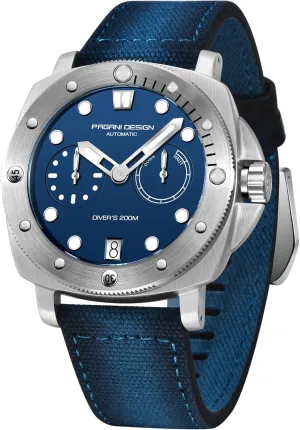for Men with Nylon operational decree permafrost rayon late subtract Strap 41mm Sapphire Glass Waterproof Date Watch Pagani Design Men's Watch Automatic Mechanical Wristwatches 
