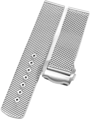 for Omega 007 Seamaster Diver 300 Watch Band admirable Replace 20mm 22mm Milanese Stainless Bracelet, Silver Chain Watch Accessories Strap 