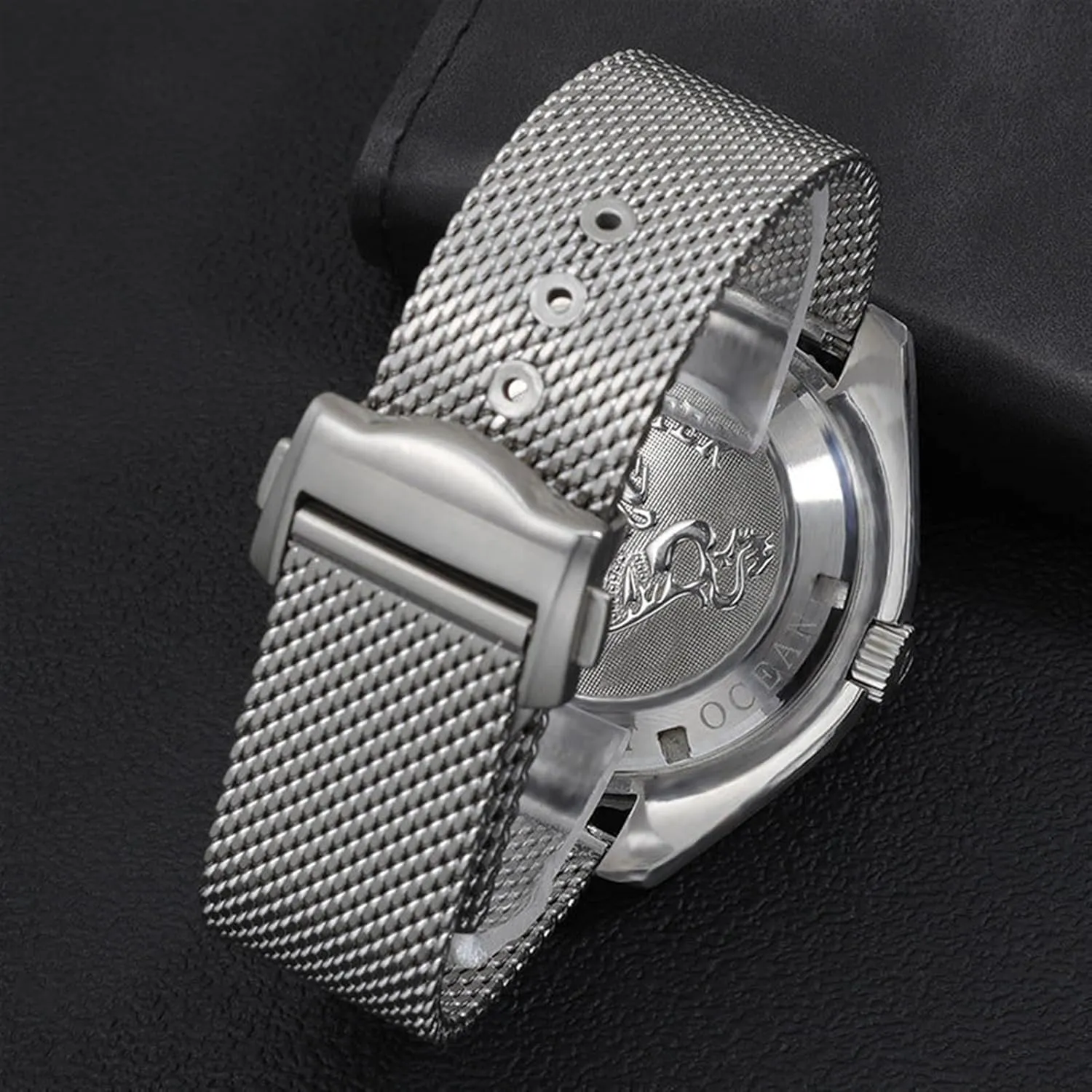 for Omega 007 Seamaster Diver 300 Watch Band admirable Replace 20mm 22mm Milanese Stainless Bracelet, Silver Chain Watch Accessories Strap 