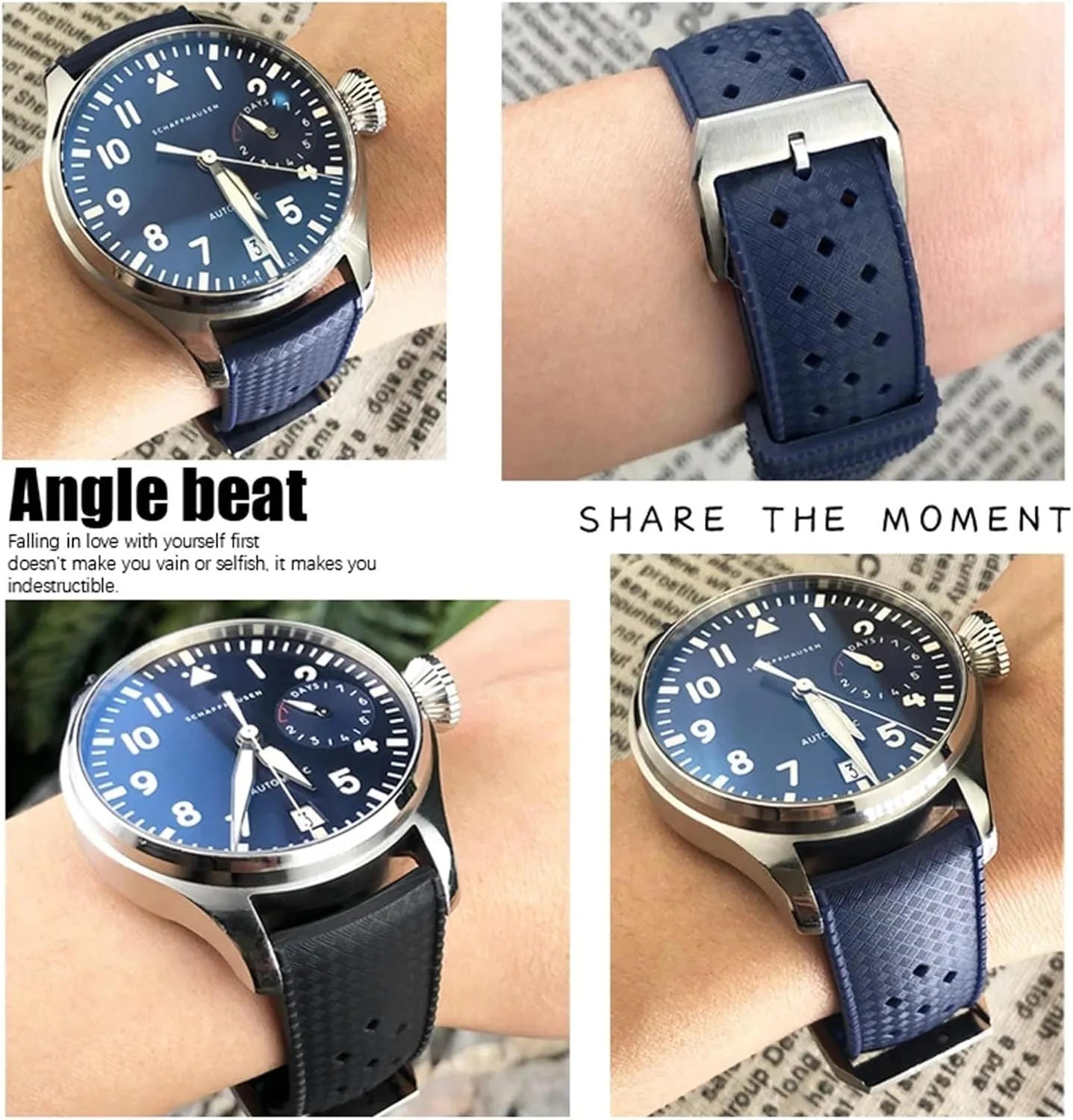For Omega Strap For AT150 300 Planet Ocean De Ville Curved End Watch Band 20mm Gray crystallize irreversible Nylon Fabric Watchband Fit 