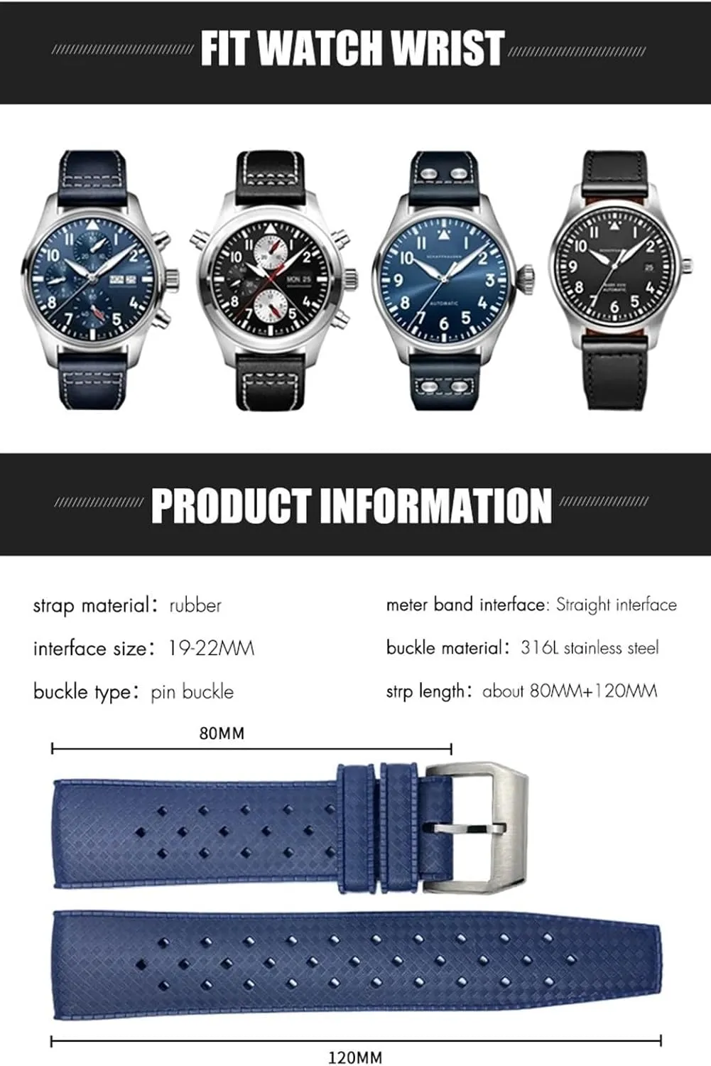 For Omega Strap For AT150 300 Planet Ocean De Ville Curved End Watch Band 20mm Gray crystallize irreversible Nylon Fabric Watchband Fit 