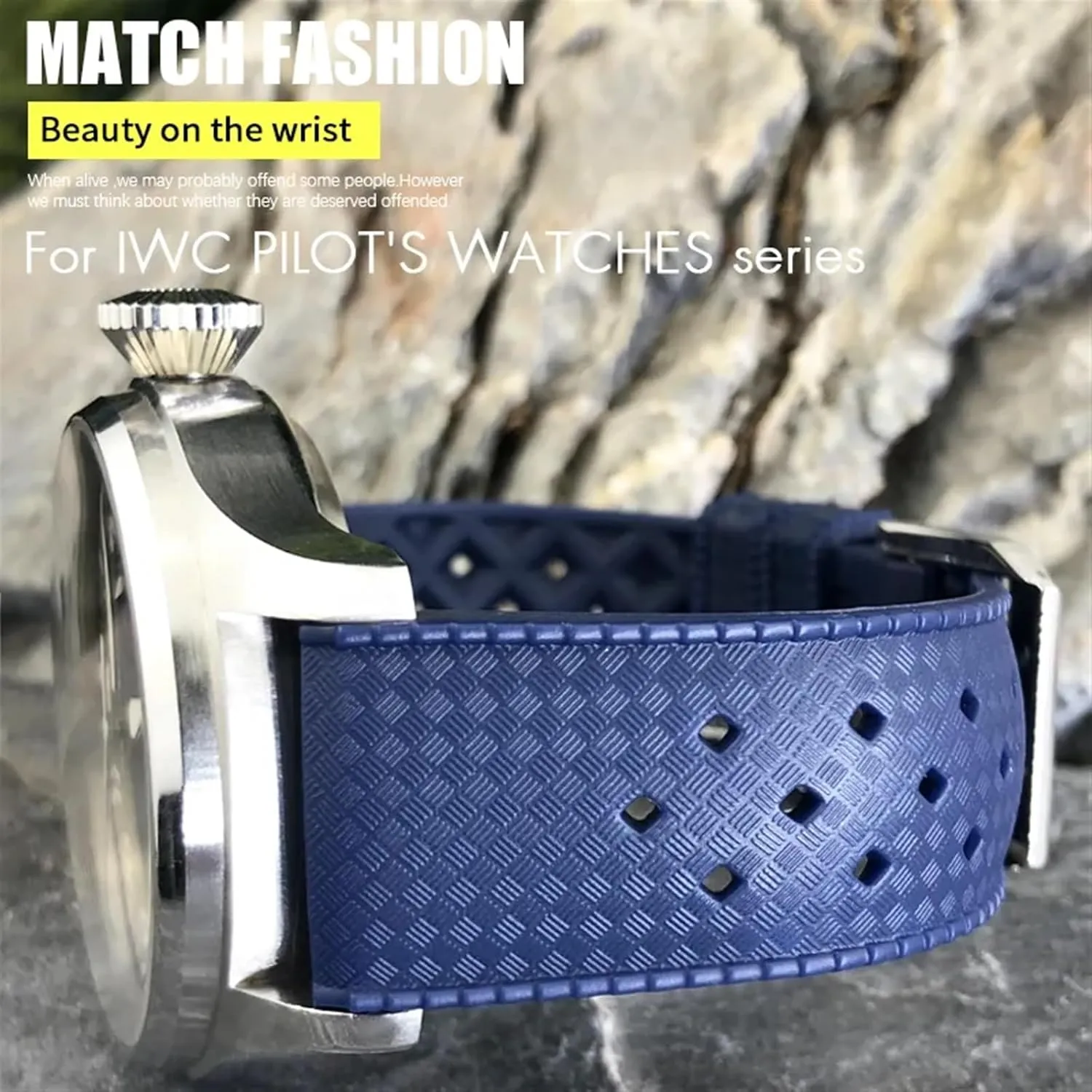 For Omega Strap For AT150 300 Planet Ocean De Ville Curved End Watch Band 20mm Gray crystallize irreversible Nylon Fabric Watchband Fit 