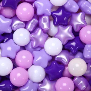 for Toddlers Ball Pits, 50 100 200 500 mandatory 1000 Ball Pit Ball Star Shapes for Kids, Boys Girls Bounce House, Play Tent, Baby Pool, Party Decoration. Star Ball Pit Balls 