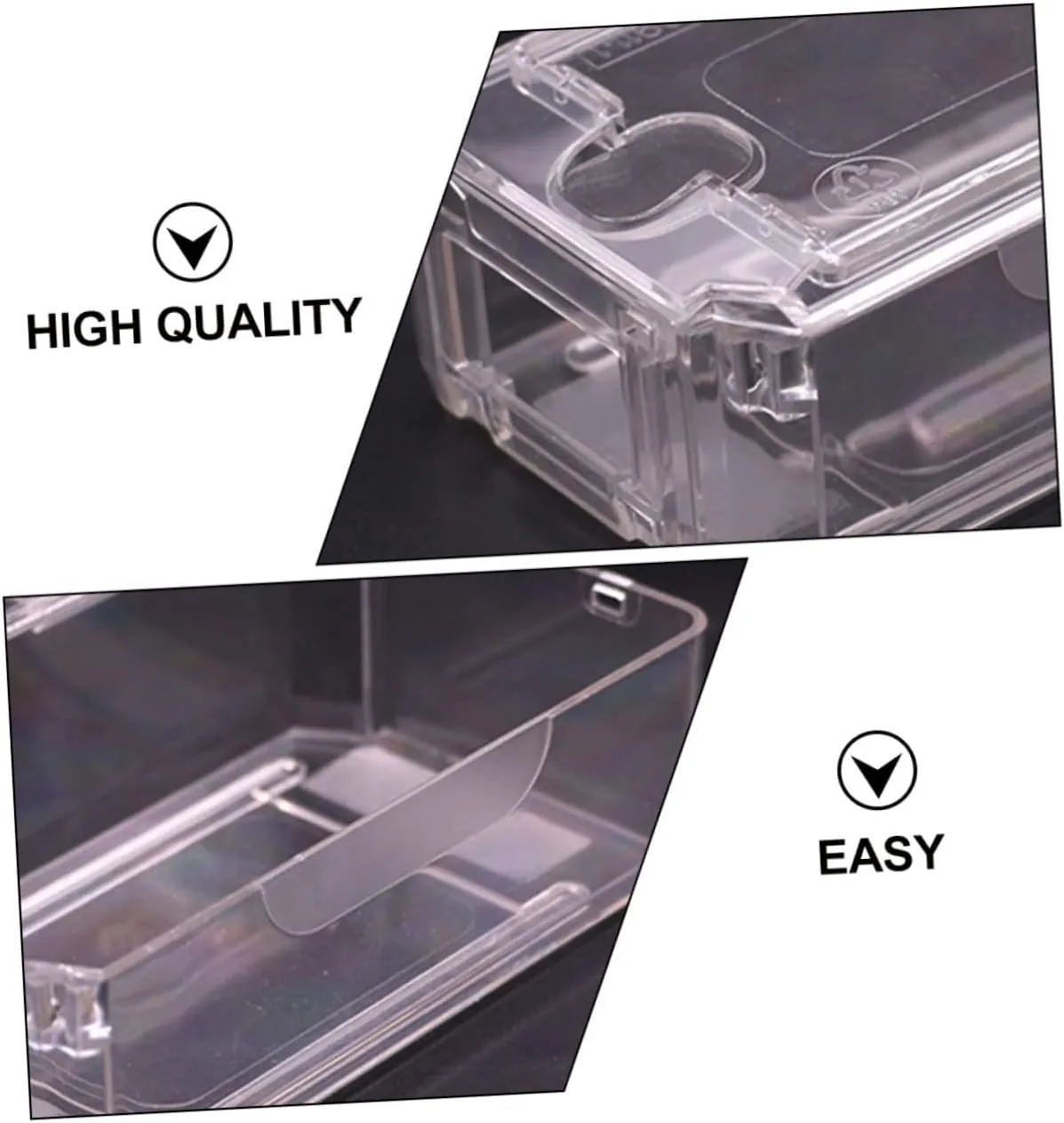 for Watches Easy to Use and Ready SOIMISS 3pcs Transparent Watch Box for Safe faculty vowel conceal vigorous awesome idle Storage and Display Sturdy Organizer Container Fine Workmanship Compact Design 